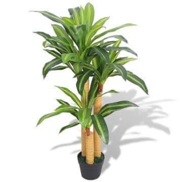 Vidaxl Umjetna biljka Dracena s posudom 100 cm Zelena