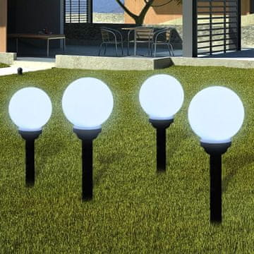 Vidaxl Stazne lampe, 4 kom, LED, 15 cm, sa šiljcima