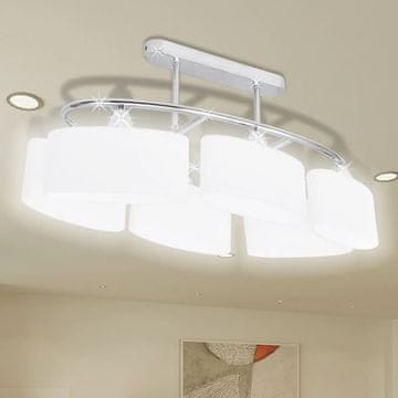 Vidaxl Moderna stropna lampa, elipsoidna žarulja 6xE14