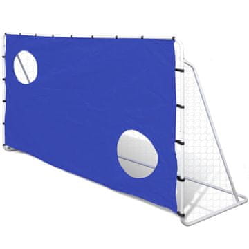 Vidaxl Čelični nogometni gol s ciljnicom 240 x 92 x 150 cm