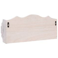Vidaxl 284231 Wall Mounted Coat Rack White 50x10x23 cm Wood
