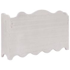 Vidaxl 284235 Wall Mounted Coat Rack White 50x10x30 cm Wood