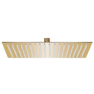 Vidaxl Glava za tuš od nehrđajućeg čelika 50 x 50 cm četvrtasta zlatna