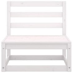 Vidaxl 12-dijelna vrtna garnitura od masivne borovine bijela