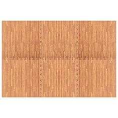 Vidaxl Podne prostirke 6 kom s uzorkom drva 2,16 m² pjena EVA