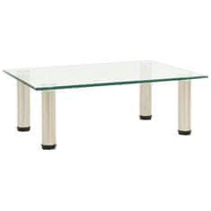 Vidaxl TV stalak prozirni 40 x 35 x 17 cm od kaljenog stakla