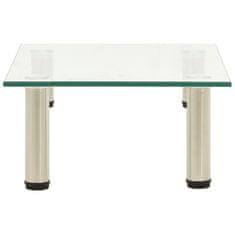 Vidaxl TV stalak prozirni 40 x 35 x 17 cm od kaljenog stakla