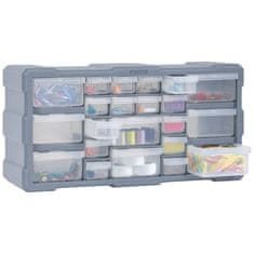 Vidaxl Organizator s 22 ladice 49 x 16 x 25,5 cm