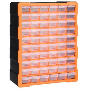 Vidaxl Organizator sa 60 ladica, 38x16x47,5 cm