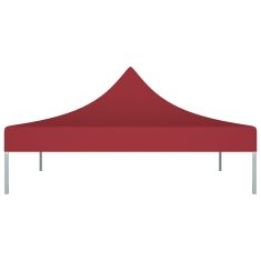 Vidaxl Krov za šator za zabave 2 x 2 m bordo 270 g/m²