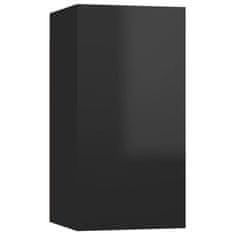 Vidaxl TV ormarić sjajni crni 30,5 x 30 x 60 cm od konstruiranog drva