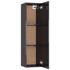 Vidaxl TV ormarić sjajni sivi 30,5 x 30 x 110 cm od konstruiranog drva