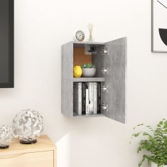 Vidaxl Zidni TV ormarići, 2 kom., betonsko sivi, 30,5 x 30 x 30 cm