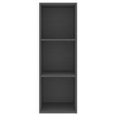 Vidaxl Zidni TV ormarić sivi 37 x 37 x 107 cm od konstruiranog drva