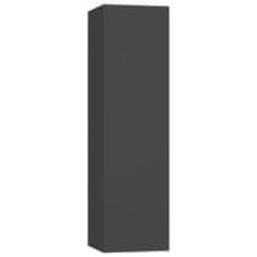 Vidaxl TV ormarići 4 kom sivi 30,5 x 30 x 110 cm od konstruiranog drva