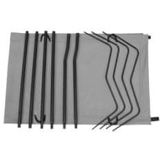 Vidaxl Krevet za kampiranje 180 x 60 x 19 cm od tkanine i čelika sivi