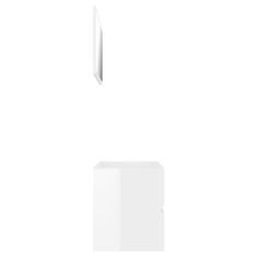 Vidaxl 2-dijelni set kupaonskog namještaja od iverice sjajni bijeli