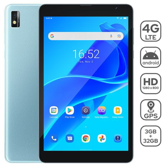 Blackview BlackView Tab 6 tablet, 20,32 cm (8), 4G-LTE, 3 GB/32 GB, Android 11, GPS, plavi