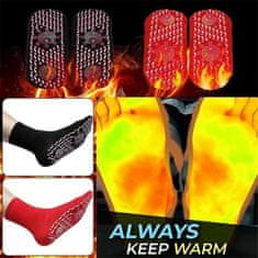 Netscroll 2x Samogrijaće terapeutske čarape, termo čarape za bolju cirkulaciju, udobne i prozračne, za skijanje, planinarenje i hladno vrijeme, unisex, TherapySocks, 2