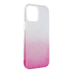 Bling maskica za iPhone 13, silikonska, sa šljokicama, srebrno-roza