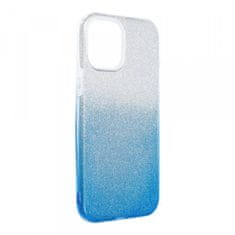 Bling maskica za iPhone 13 Pro, silikonska, sa šljokicama, srebrno-plava