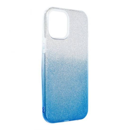 Bling maskica za iPhone 13 Pro, silikonska, sa šljokicama, srebrno-plava</