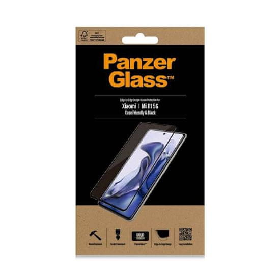 PanzerGlass CF zaštitno kaljeno steklo za Xiaomi MI 11T 5G, crno