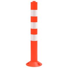 Vidaxl Stupovi za kontrolu prometa 10 kom 75 cm PE