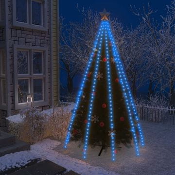 Vidaxl Niz lampica za božićno drvce, 400 plavih LED dioda, 400 cm