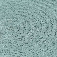 Vidaxl Podmetači 4 kom obični/zeleni 38 cm okrugli pamučni