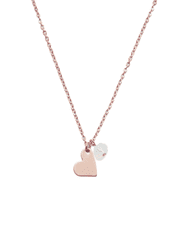 Proud MaMa Steel ogrlica sa privjeskom u obliku srca, ružičasto zlato