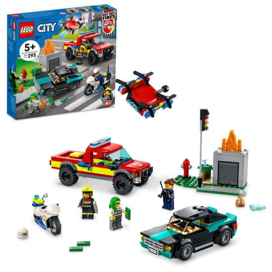 LEGO City 60319 Vatrogasci i policijski progon