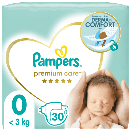 Pampers pelene Premium Care 0 Newborn, 30 kom