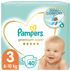 Pampers Premium Care pelene, vel. 3, 6 kg–10 kg, 40 komada