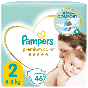 Pampers Premium Care pelene, vel. 2, 4-8 kg, 46 komada