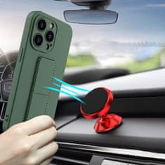 MG Kickstand silikonska maska za iPhone 13 Pro Max, žuta