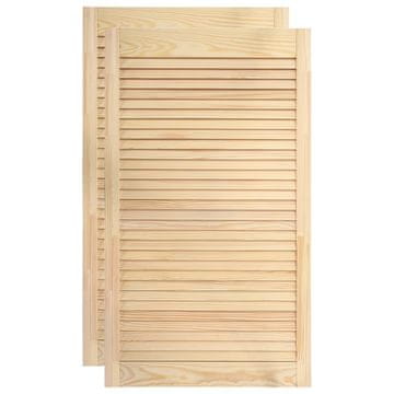 Vidaxl Vrata za ormarić rešetkasti dizajn 2 kom 99,3x49,4 cm borovina