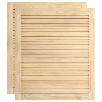Vidaxl Vrata za ormarić rešetkasti dizajn 2 kom 61,5x49,4 cm borovina