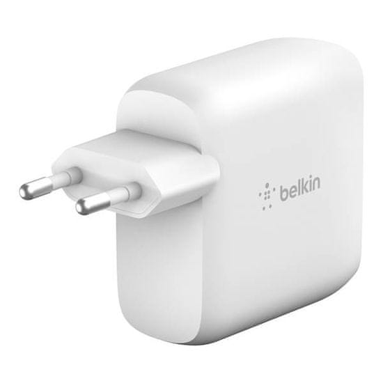 Belkin dvostruki zidni punjač, USB-C, PD, GaN, 68W (WCH003vfWH)