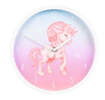 Hama Hama Magical Unicorn zidni sat, promjera 25 cm, tihi rad