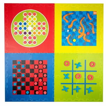 Lean-toys 100-dijelni set puzzle kockica pjenasto igralište 1,44m2