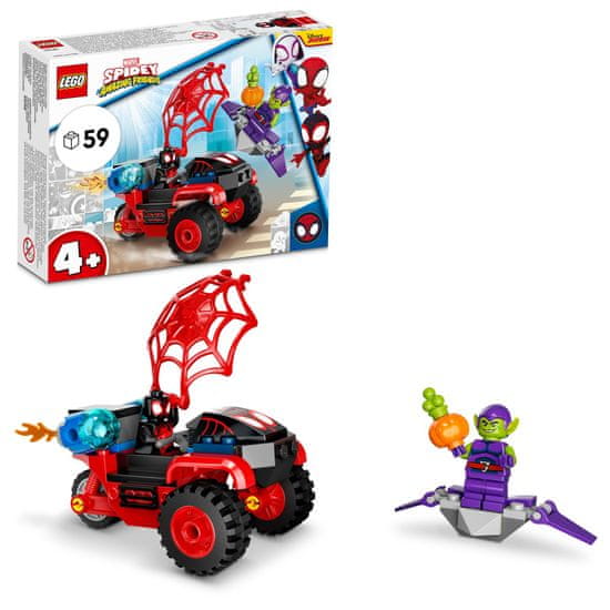 LEGO Marvel 10781 Miles Morales: Spider-Manov tehnološki tricikl
