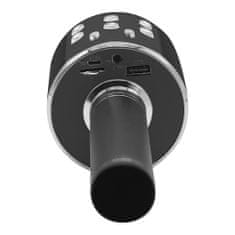 Manta MIC12-BK bežični mikrofon sa zvučnikom, Bluetooth, USB, microSD, crni