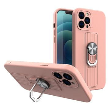 HURTEL Futrola Ring Case za Samsung Galaxy A72 4G, roza, s prstenom i postoljem