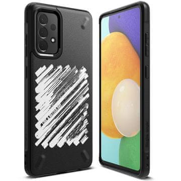 RINGKE Izdržljiva ojačana futrola za telefon GALAXY A72 4G ONYX Paint, crna