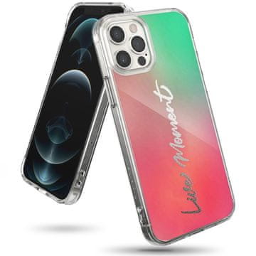 RINGKE Oklopna maskica s gel okvirom za iPhone 12 Pro Max Fusion Design ružičasta i zelena