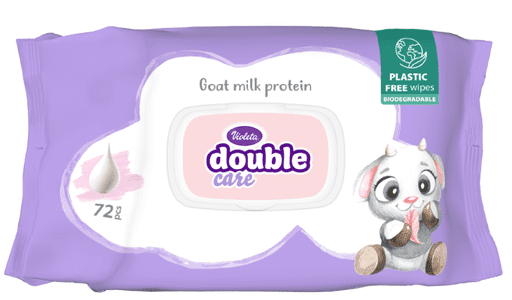  Violeta hidratantne maramice za bebe Soft Lotion, s kozjim mlijekom, 72/1