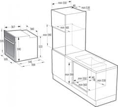 Gorenje BOS6737E13BG ugradbena pećnica, s parom