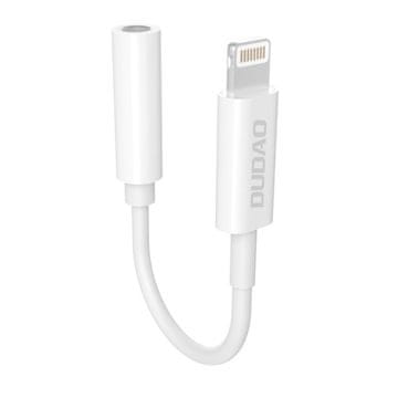 DUDAO L16 adapter Lightning / 3.5mm mini jack M/F 10cm, bijela