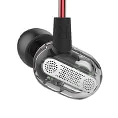 KZ ZSE hybrid HiFi slušalice, crno